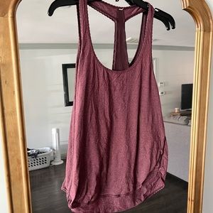 Maroon lululemon tank top